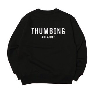 THUMBING/PIS C/N SWEAT/BLACK