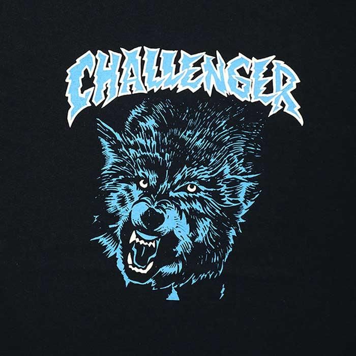 CHALLENGER/L/S WOLF TEE/BLACK | 乾いた質感の長袖Tシャツ CHALLENGER/L/S WOLF TEE/BLACK | 乾いた質感の長袖Tシャツ