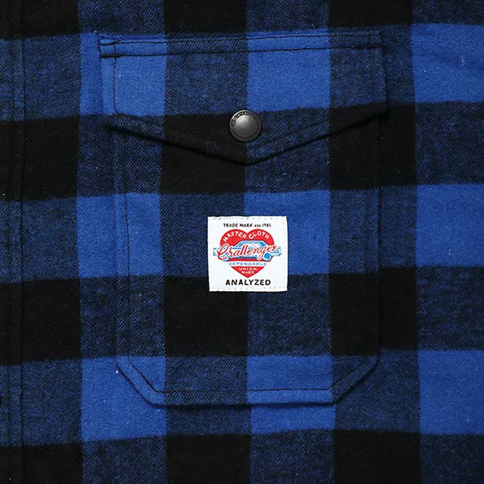 CHALLENGER/BUFFALO CHECK LINING SHIRT/NAVY×BLACK | バッファローチェック柄のネル生地を使用した軽量保温 シャツ - THUMBING ONLOINE STORE - COOTIE/クーティー・CHALLENGER/チャレンジャー・PORKCHOP  GARAGE SUPPLY/ポークチョップ・RADIALL/ラディアル・ANTIDOTE ...