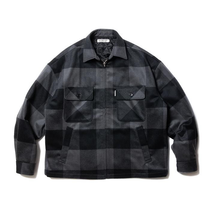 COOTIE/BUFFALO CHECK WOOL ZIP UP CPO JACKET | 大柄 COOTIE/BUFFALO CHECK WOOL ZIP UP CPO JACKET | 大柄