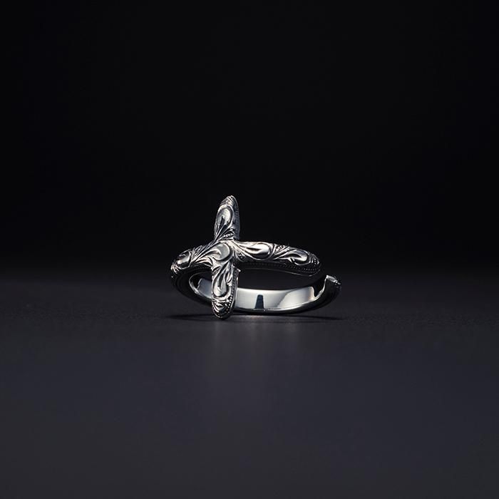 素晴らしい外見 CROSS ANTIDOTE/ENGRAVED RING 彫金入りクロスのリング | アクセサリー