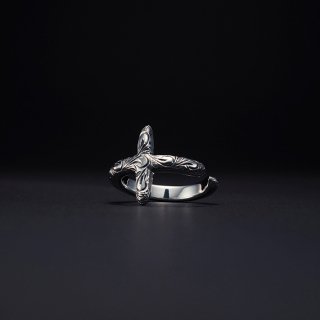 ANTIDOTE/ENGRAVED CROSS RING