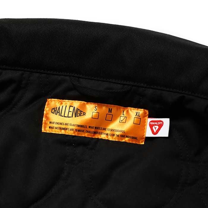 CHALLENGER/LOGO WORK JACKET/BLACK | 表地に堅牢性の強いツイル CHALLENGER/LOGO WORK JACKET/BLACK | 表地に堅牢性の強いツイル
