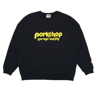 PORKCHOP/WHEEL LOGO SWEAT/NAVY