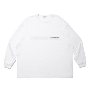 COOTIE/PRINT OVERSIZED L/S TEE/WHITE