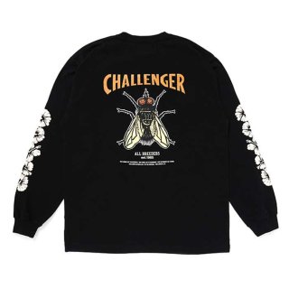 CHALLENGER/L/S HIBISCUS TEE/BLACK