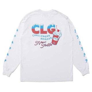 CHALLENGER/L/S ICECREAM TEE/WHITE