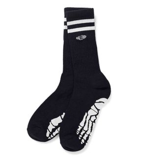 CHALLENGER/SKULL FOOT SOCKS/BLACK