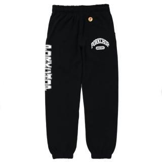 PORKCHOP/COLLEGE SWEAT PANTS/BLACK