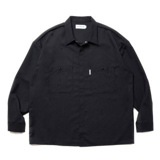 COOTIE/T/W FLY FRONT WORK L/S SHIRT/BLACK