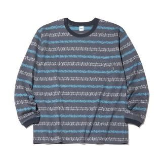 RADIALL/AIRSTREAM-CREW NECK T-SHIRT L/S/GRAY