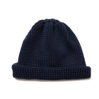 COOTIE/LOWGAUGE ROLL UP BEANIE/NAVY