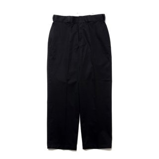 COOTIE/SMOOTH CHINO CLOTH TROUSERS/BLACK