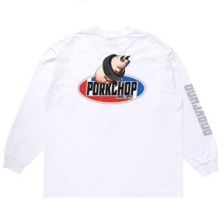 PORKCHOP/P 2nd OVAL L/S TEE/WHITE