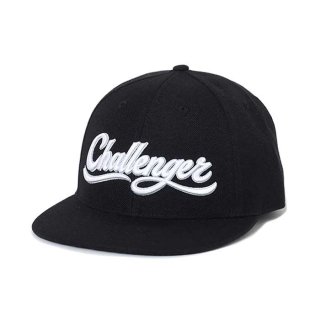CHALLENGER/SCRIPT BASEBALL CAP/BLACK