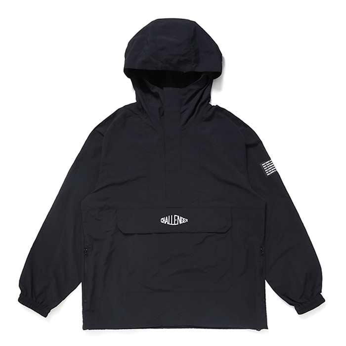 CHALLENGER PACKABLE NYLON ANORAK | BLACK - THUMBING ONLOINE CHALLENGER PACKABLE NYLON ANORAK | BLACK - THUMBING ONLOINE