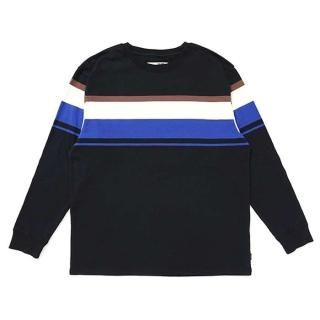 CHALLENGER/L/S MULTI BORDER TEE/BLACK