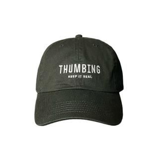 THUMBING/SIGN LOW CAP/BLACK