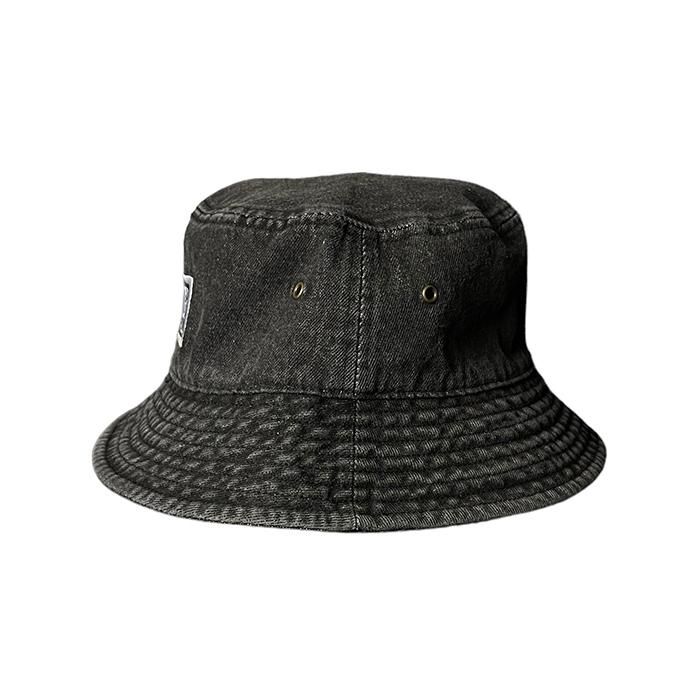PORKCHOP バケットハット ブラックデニム PORKCHOP GARAGE SUPPLY 】×【 MASSES 】 HAT-DENIM P ( デニム