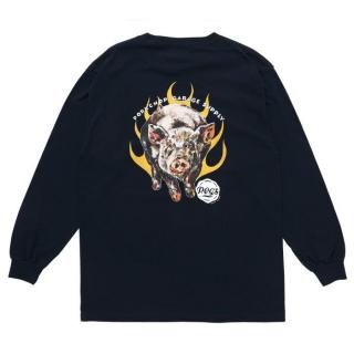 ポークチョップ Tシャツ ネイビー チャレンジャー ラッツ マシス