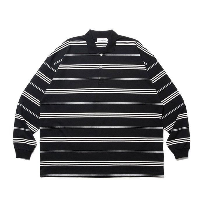 COOTIE/BORDER L/S POLO | ワイドシルエットのポロシャツ COOTIE/BORDER L/S POLO | ワイドシルエットのポロシャツ