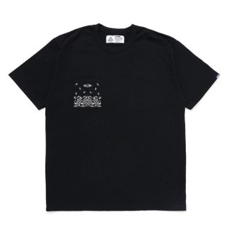 CHALLENGER/BANDANA POCKET TEE/BLACK