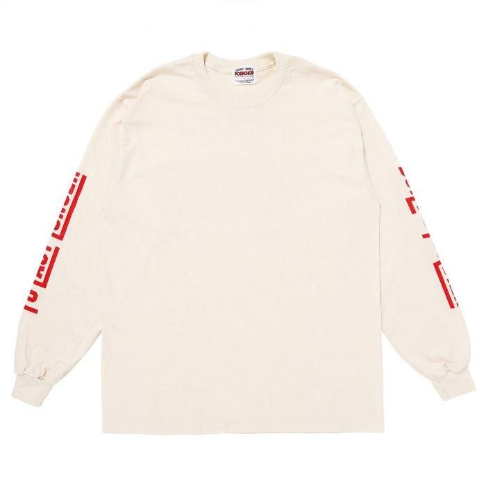 PORKCHOP/PORK BACK L/S TEE | ナチュラル×レッド - THUMBING ONLOINE STORE - COOTIE/クーティー・CHALLENGER/チャレンジャー・PORKCHOP GARAGE SUPPLY/ポークチョップ・RADIALL/ラディアル・ANTIDOTE BUYERS CLUB/アンチドート 正規取扱店 通販サイト PORKCHOP/PORK BACK L/S TEE | ナチュラル×レッド - THUMBING ONLOINE STORE - COOTIE/クーティー・CHALLENGER/チャレンジャー・PORKCHOP GARAGE SUPPLY/ポークチョップ・RADIALL/ラディアル・ANTIDOTE BUYERS CLUB/アンチドート 正規取扱店 通販サイト
