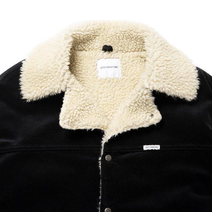 COOTIE コーデュロイジャケット | ブラック×ベージュ - THUMBING
