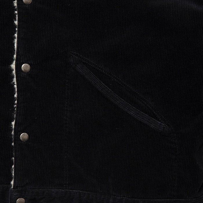 COOTIE コーデュロイジャケット | ブラック×ベージュ - THUMBING
