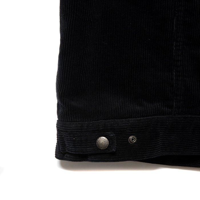 COOTIE コーデュロイジャケット | ブラック×ベージュ - THUMBING