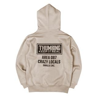 THUMBING/FRAME HOODIE/BEIGE