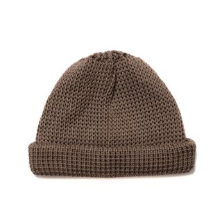 COOTIE/LOWGAUGE ROLL UP BEANIE/BROWN