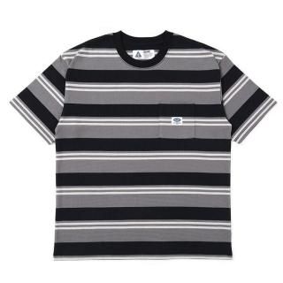 CHALLENGER/S/S BORDER TEE/GRAYBLACK
