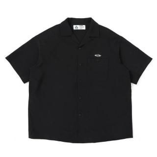 流行に  CHALLENGER/S/S PANAMA SHIRT | ブラック - THUMBING ONLOINE トップス