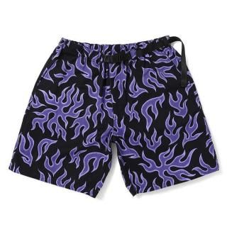 CHALLENGER/FIRE SHORTS/PURPLEBLACK