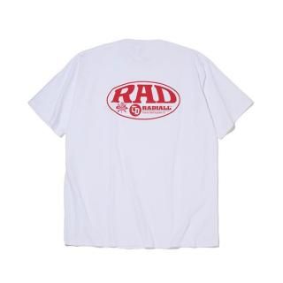 RADIALL/LABEL-CREW NECK T-SHIRT S/S/WHITE