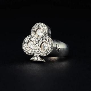 ANTIDOTE/ENGRAVED CLUB RING<img class='new_mark_img2' src='https://img.shop-pro.jp/img/new/icons8.gif' style='border:none;display:inline;margin:0px;padding:0px;width:auto;' />