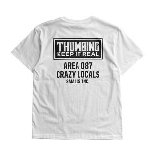 <img class='new_mark_img1' src='https://img.shop-pro.jp/img/new/icons8.gif' style='border:none;display:inline;margin:0px;padding:0px;width:auto;' />THUMBING/FRAME TEE/WHITE