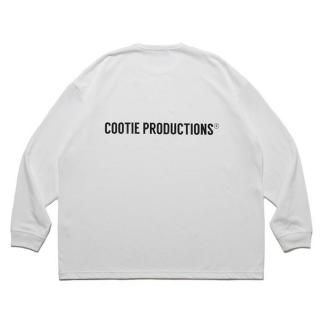 COOTIE/DRY TECH JERSEY OVERSIZED L/S TEE/WHITE