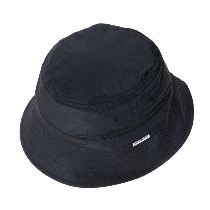美品 COOTIE リップストップバケットハット ブラックL コットン 春夏帽子 美品 COOTIE リップストップバケットハット ブラックL コットン