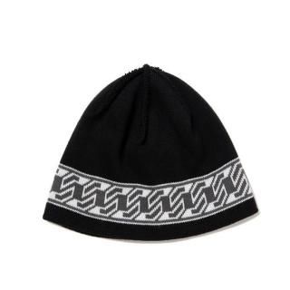 <img class='new_mark_img1' src='https://img.shop-pro.jp/img/new/icons8.gif' style='border:none;display:inline;margin:0px;padding:0px;width:auto;' />COOTIE/JACQUARD CUFFLESS CEANIE/BLACK