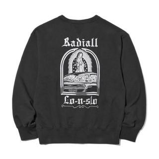 <img class='new_mark_img1' src='https://img.shop-pro.jp/img/new/icons8.gif' style='border:none;display:inline;margin:0px;padding:0px;width:auto;' />RADIALL/BOULEVARD-LOOPWHEEL CREW NECK SWEATSHIRT L/S/INK BLACK