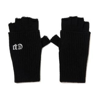 COOTIE/KNIT CUFFEF FINGERLESS GLOVE/BLACK