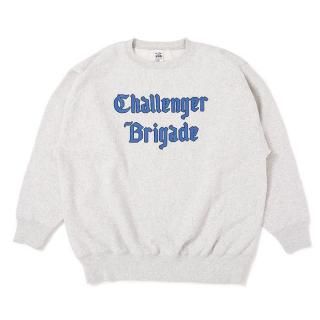 CHALLENGER/CLASSIC LOGO C/N SWEAT/GRAY