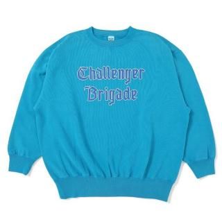 CHALLENGER/CLASSIC LOGO C/N SWEAT/TURQUOISE
