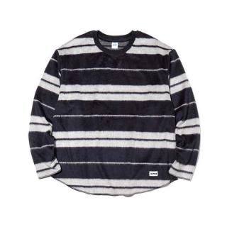 RADIALL/BAJA-CREW NECK T-SHIRT L/S/MIDNIGHT BLACK