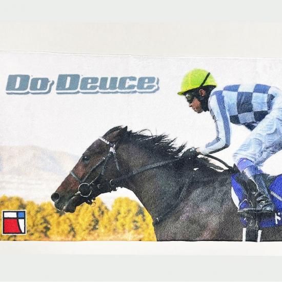 朝日杯FS】フェイスタオル ドウデュース/オリジナル競馬グッズ