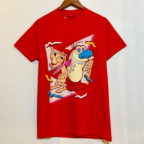 <div>REN AND STIMPY</div>OFFICIAL<br>S/S PRINT T-SHIRT<br>RED