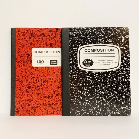 <div>COMPOSITION</div>NOTEBOOK<br>BLACK&RED