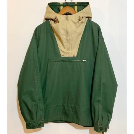 <div>J.CREW</div>COTTON ANORAK<br>GREENxKHAKI